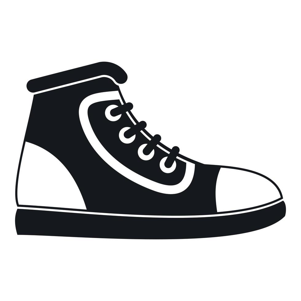 icono de calzado deportivo, estilo simple vector