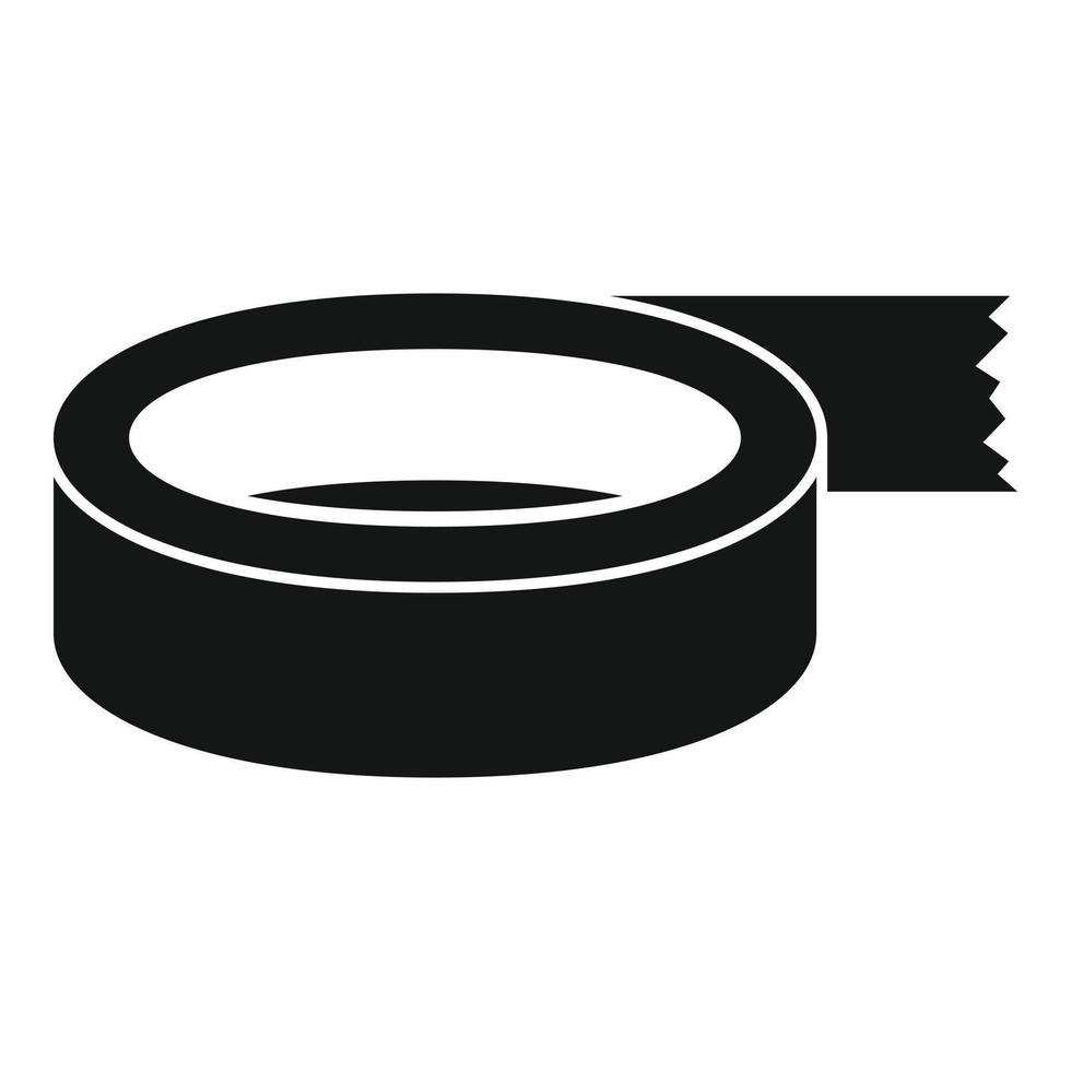 Roll tape icon, simple style vector