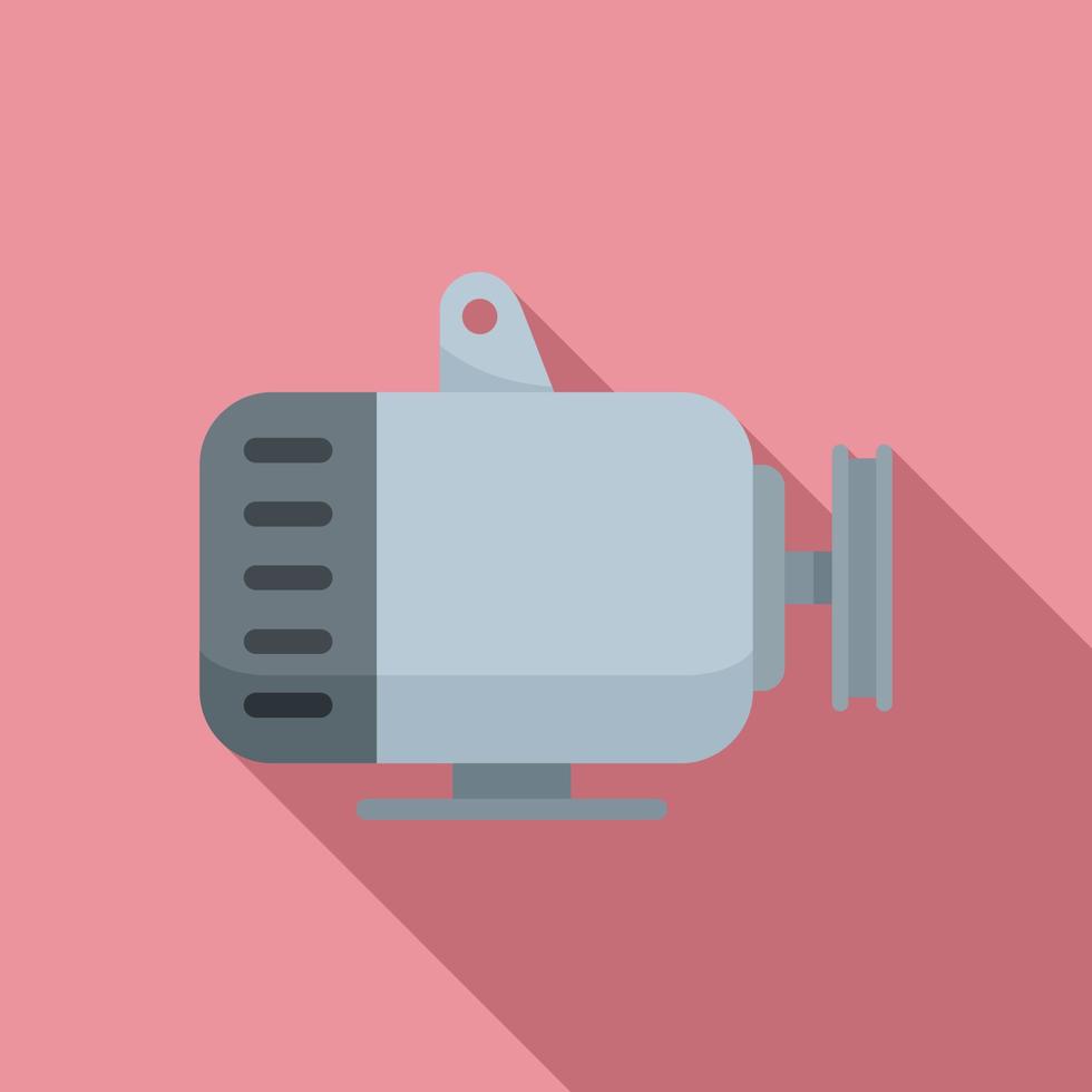 Car generator icon, flat style vector