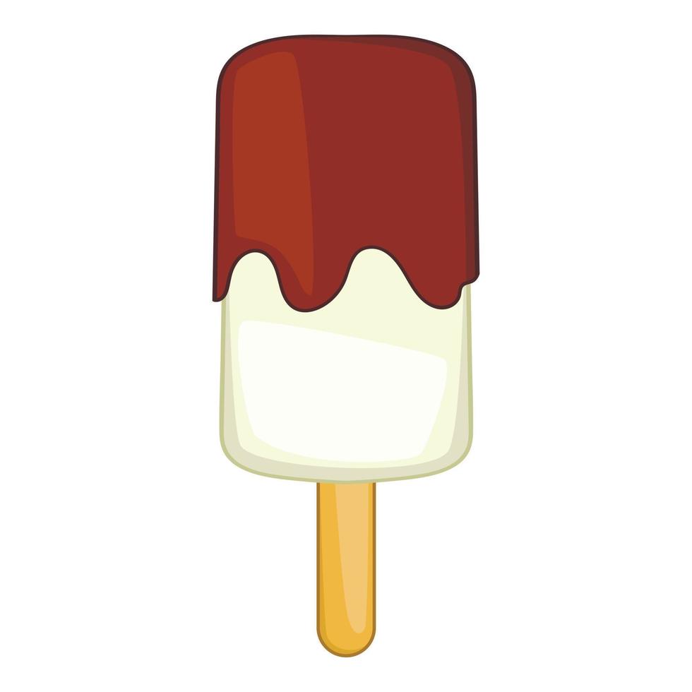 icono de helado dulce, estilo de dibujos animados vector