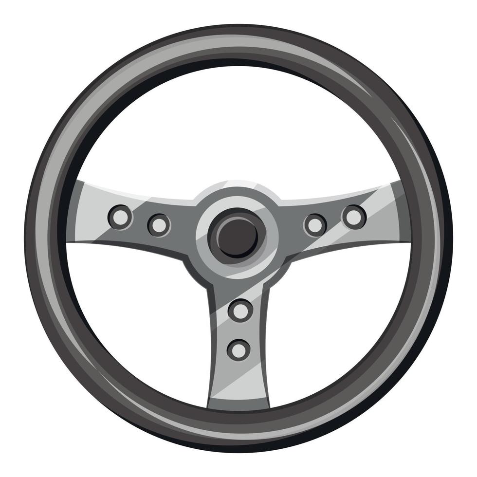 Steering wheel icon, isometric 3d style vector