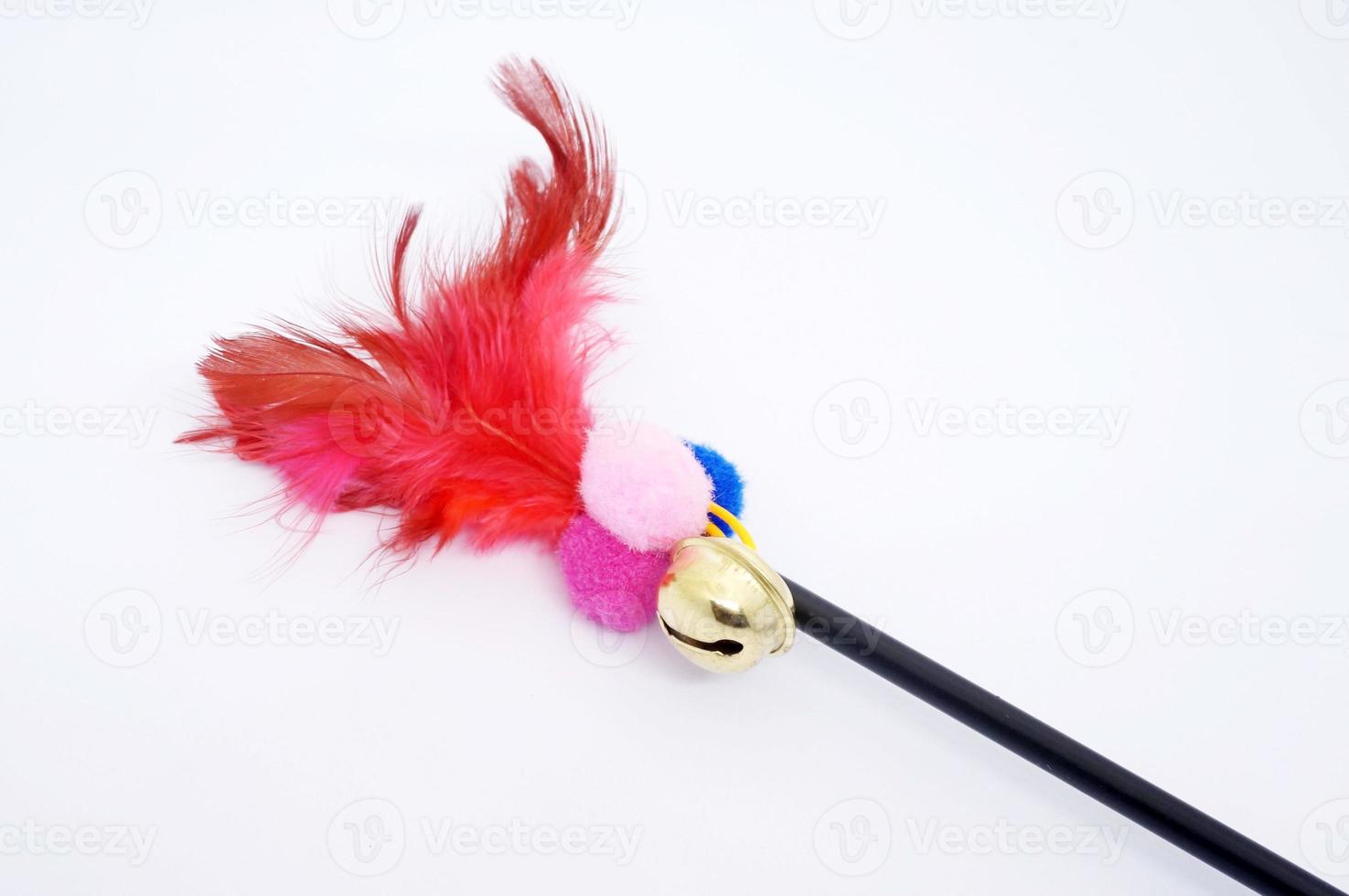 Feather Stick Toys for your pet cat, helps improve and train pet's motor skills. photo