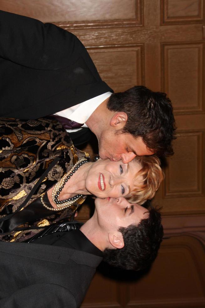 Christian LeBlanc, Jeanne Cooper, and David Lago arriving at the AFTRA Media and Entertainment Excellence Awards AMEES at the Biltmore Hotel in Los Angeles,CA on March, 9 2009 photo