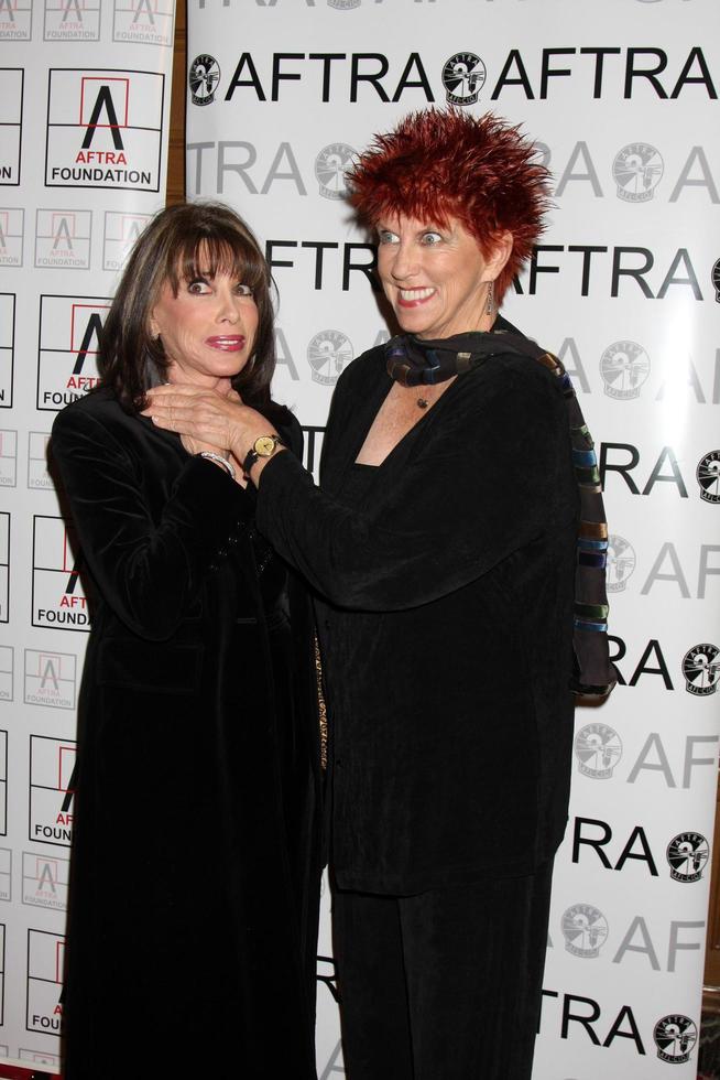 Kate Linder and Marcia Wallace arriving at the AFTRA Media and Entertainment Excellence Awards AMEES at the Biltmore Hotel in Los Angeles,CA on March, 9 2009 photo