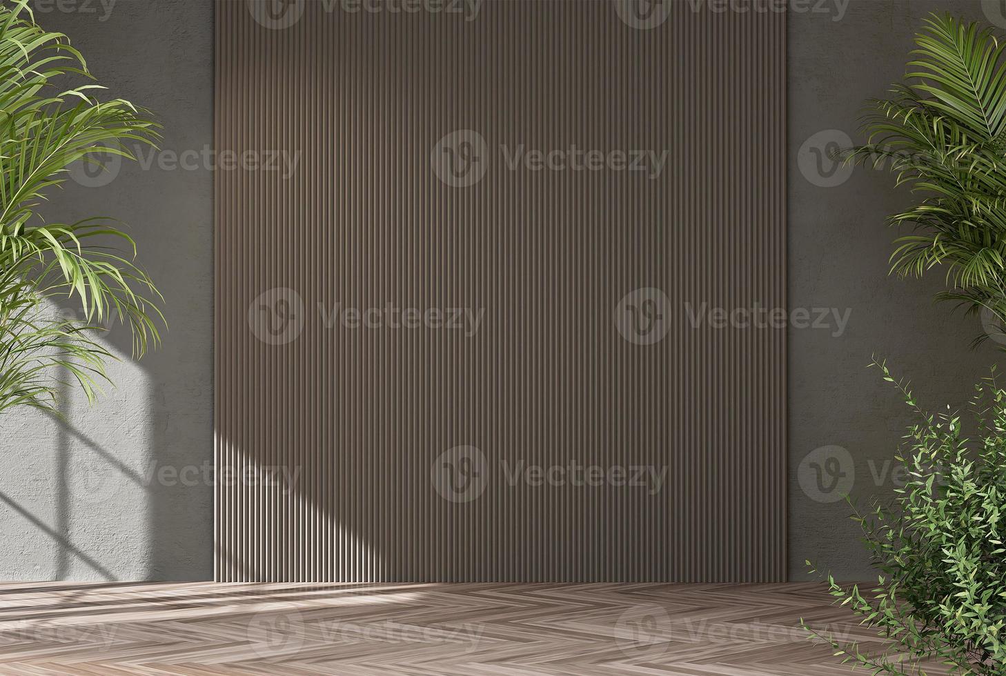 Abstract white studio background for product presentation empty room with shadows of window and flowers and palm leaves 3d room with copy space summer concert blurred backdrop. photo