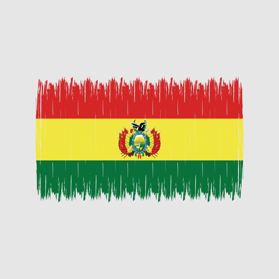 Bolivia Flag Brush vector