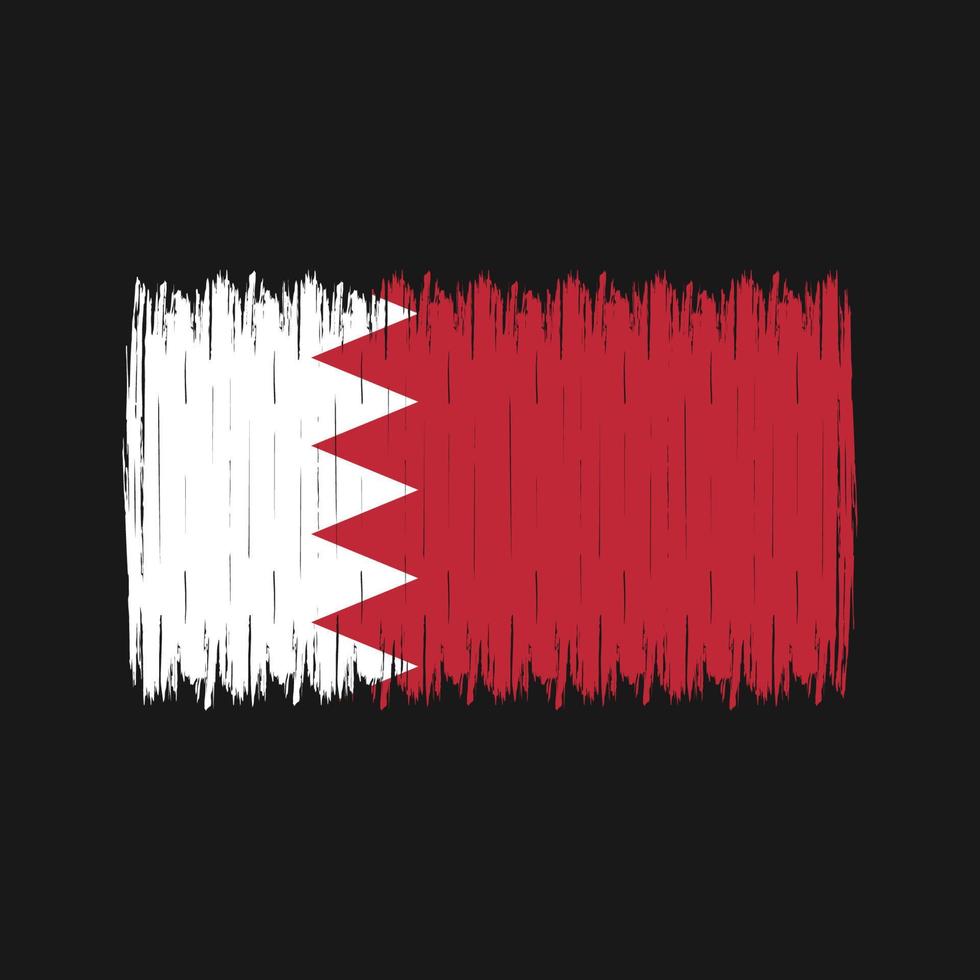 Bahrain Flag Brush vector