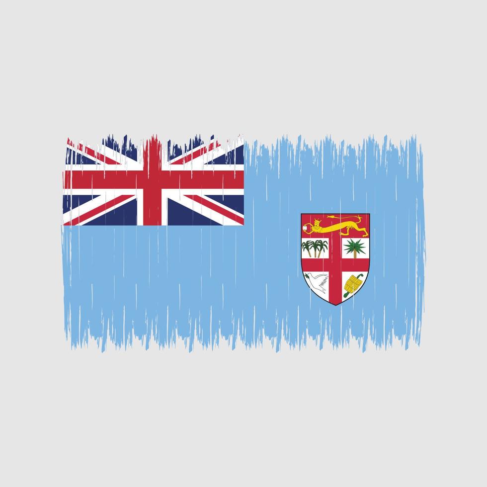 Fiji Flag Brush vector