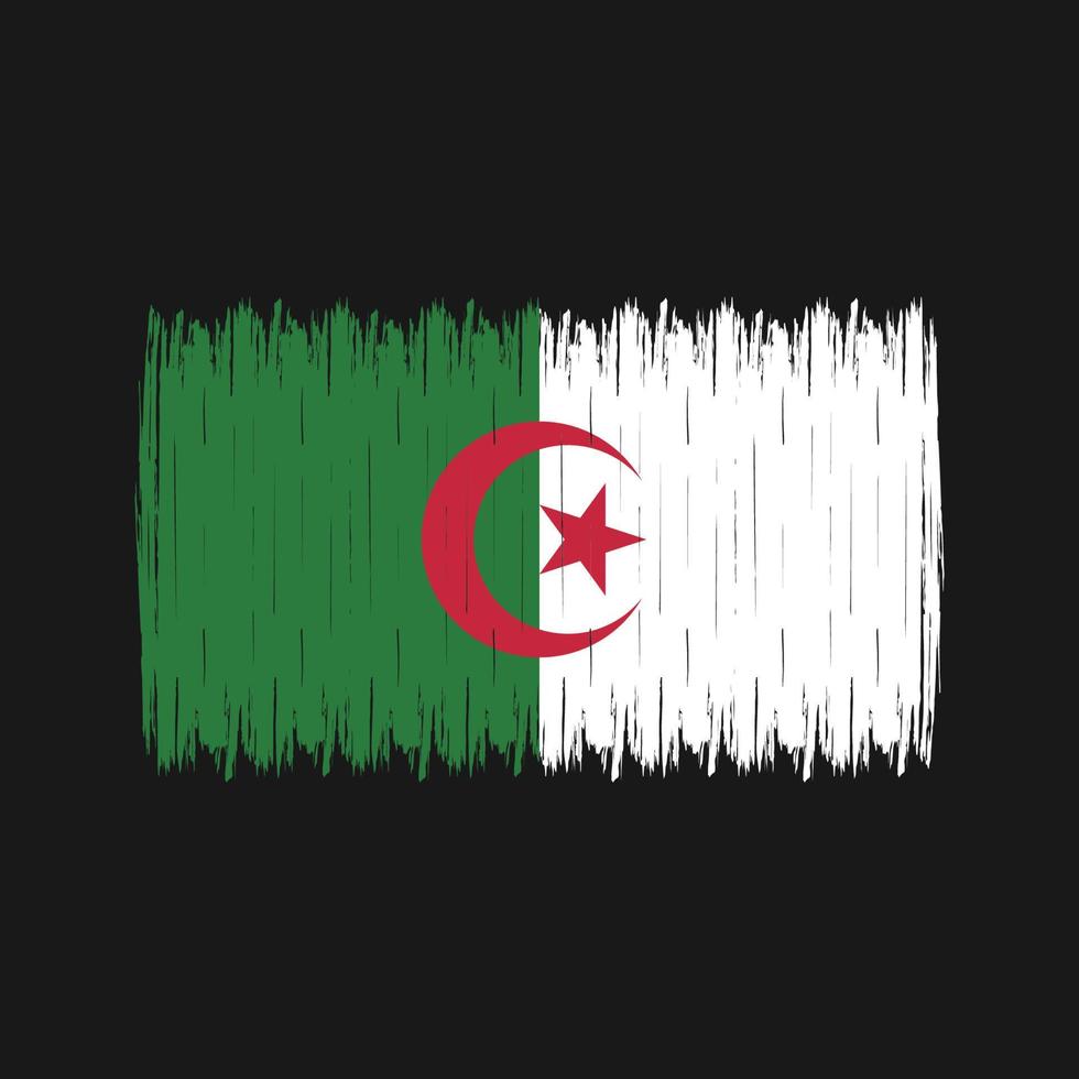 Algeria Flag Brush vector