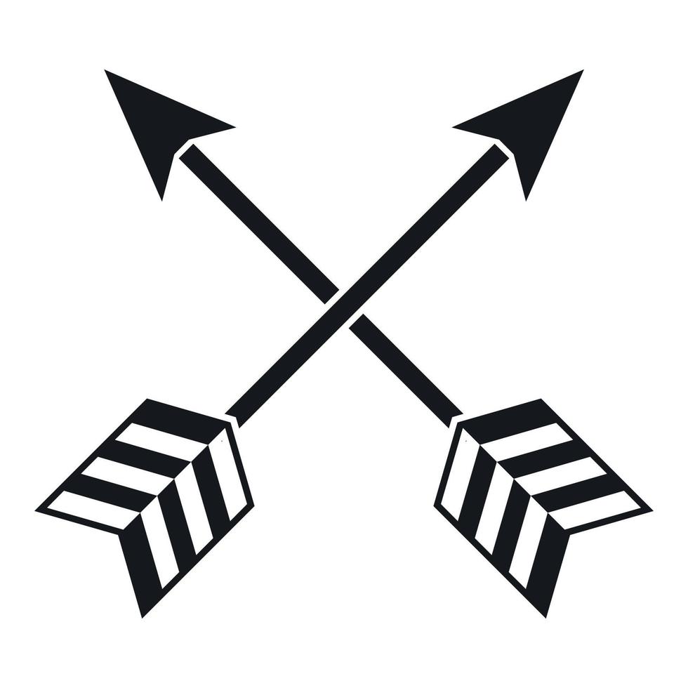 Arrows LGBT icon, simple style vector