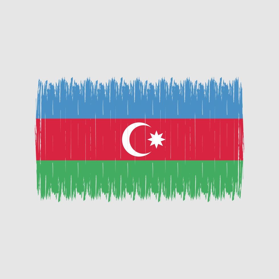 Azerbaijan Flag Brush vector