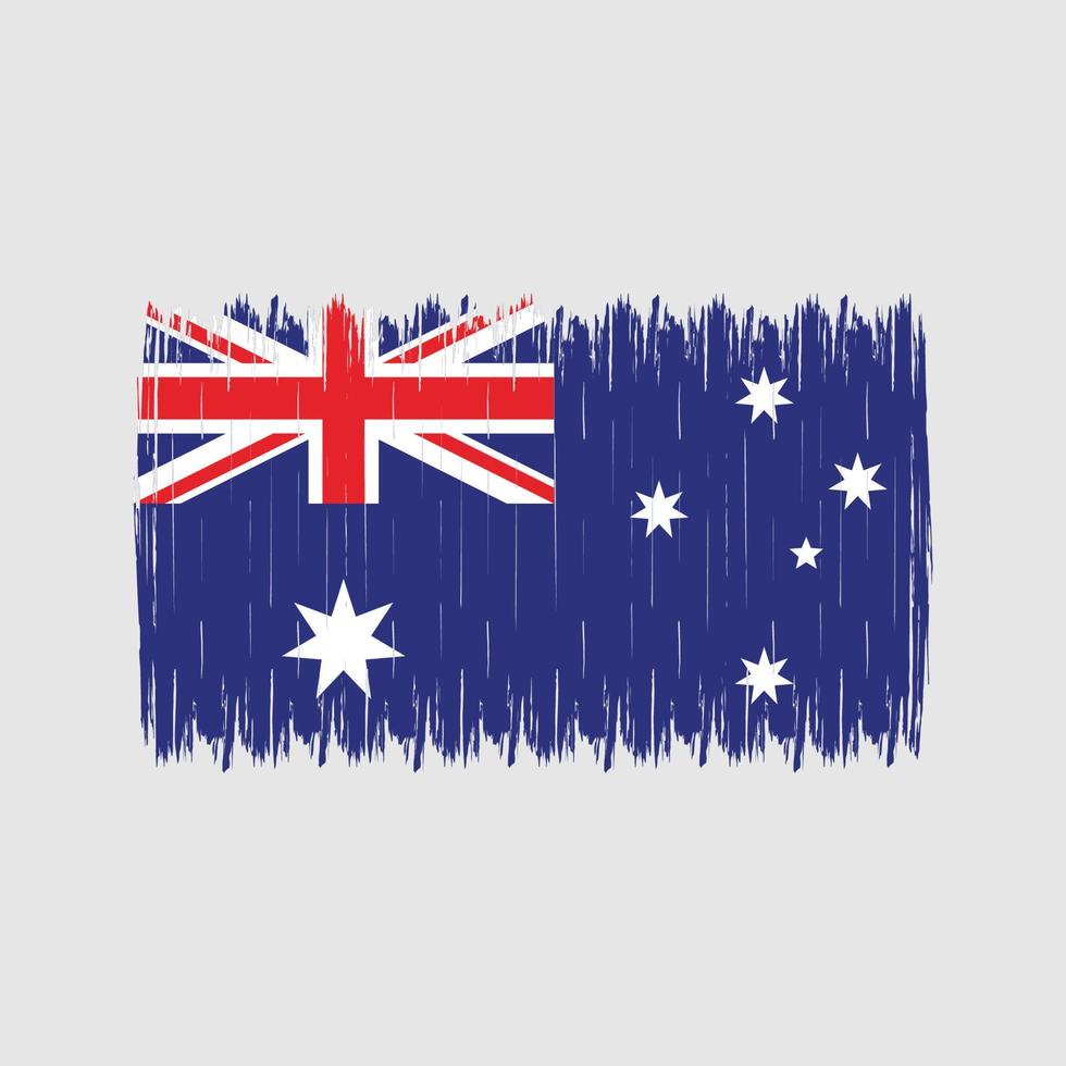 Australia Flag Brush vector