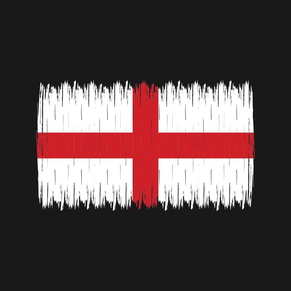 cepillo de bandera de inglaterra vector