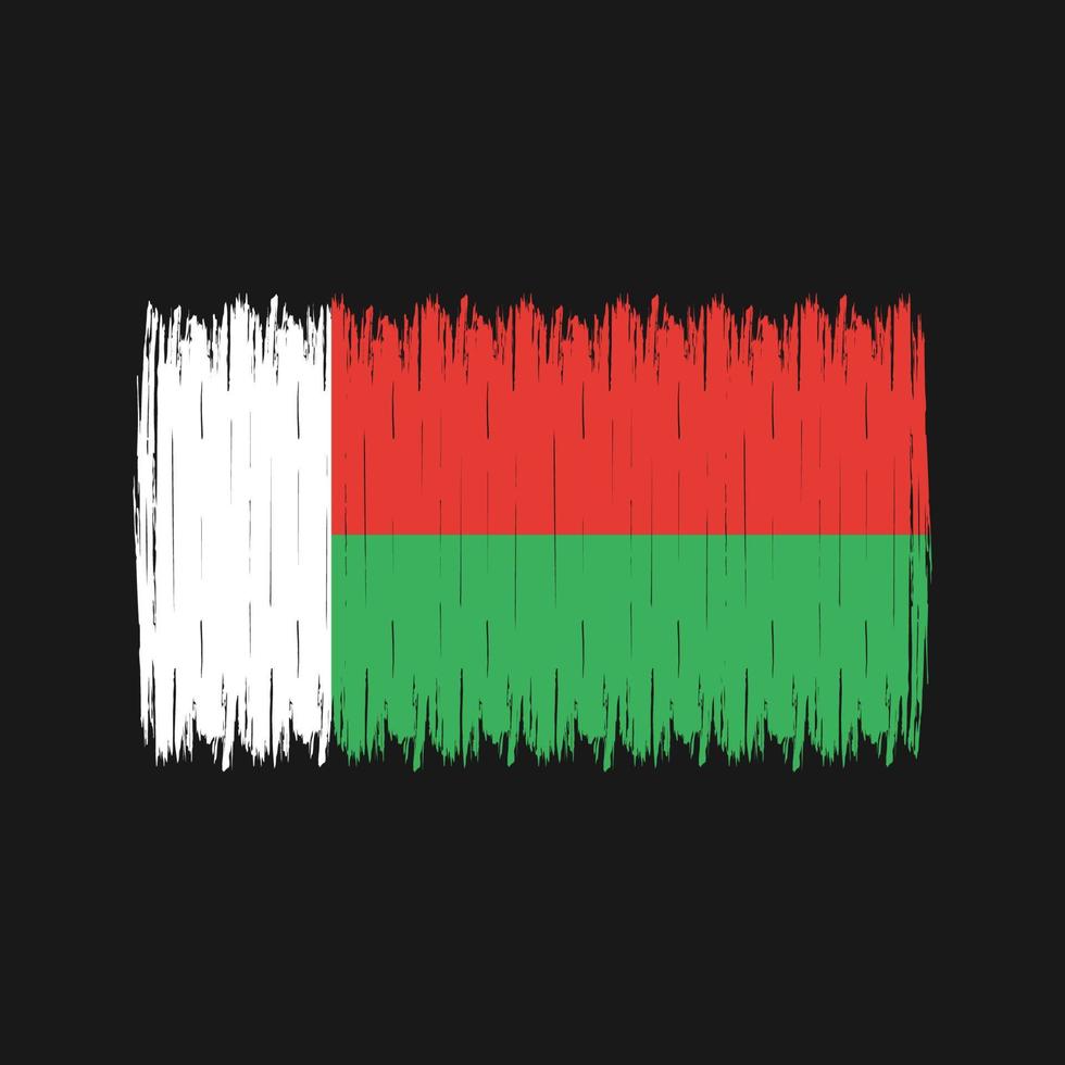 Madagascar Flag Brush vector