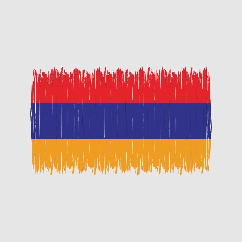 Armenia Flag Brush vector