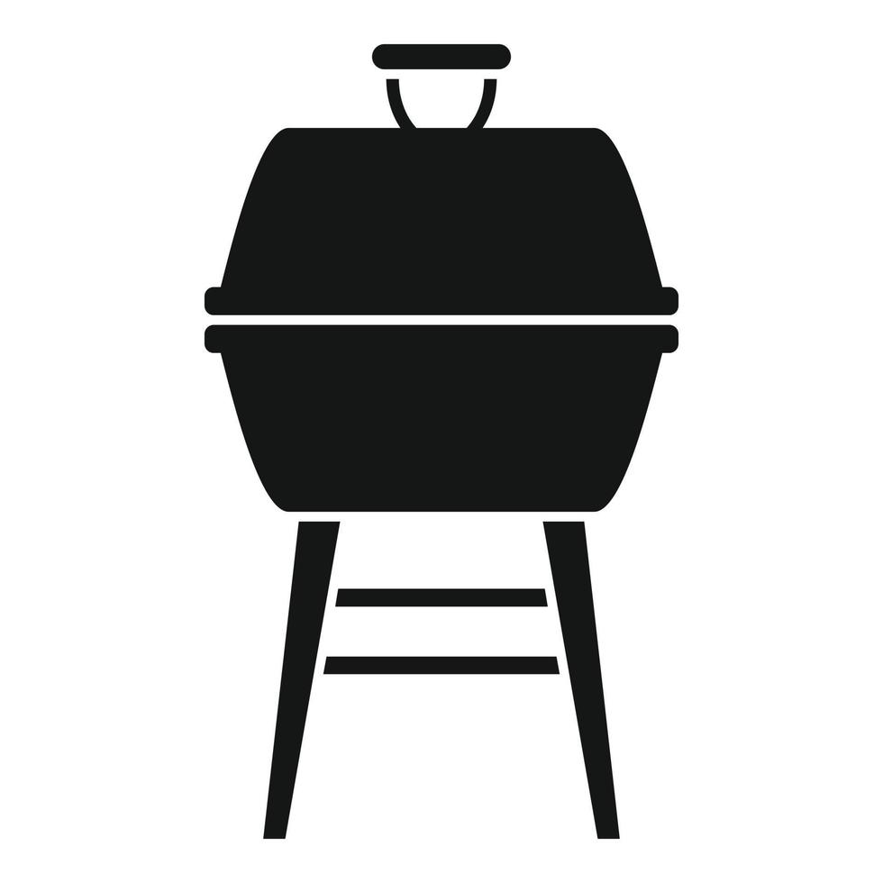 Brazier grill icon, simple style vector