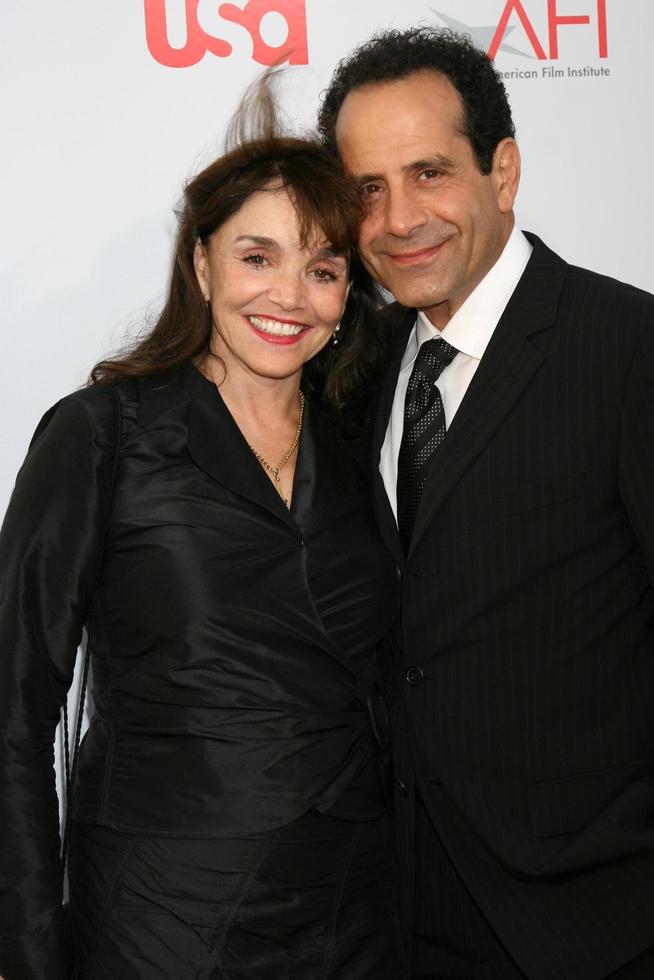 Brooke Adams and Tony Shalhoub arrive at the AFI Salute to Warren Beatty at the Kodak Theater in Los Angeles, CA June 12, 2008 photo
