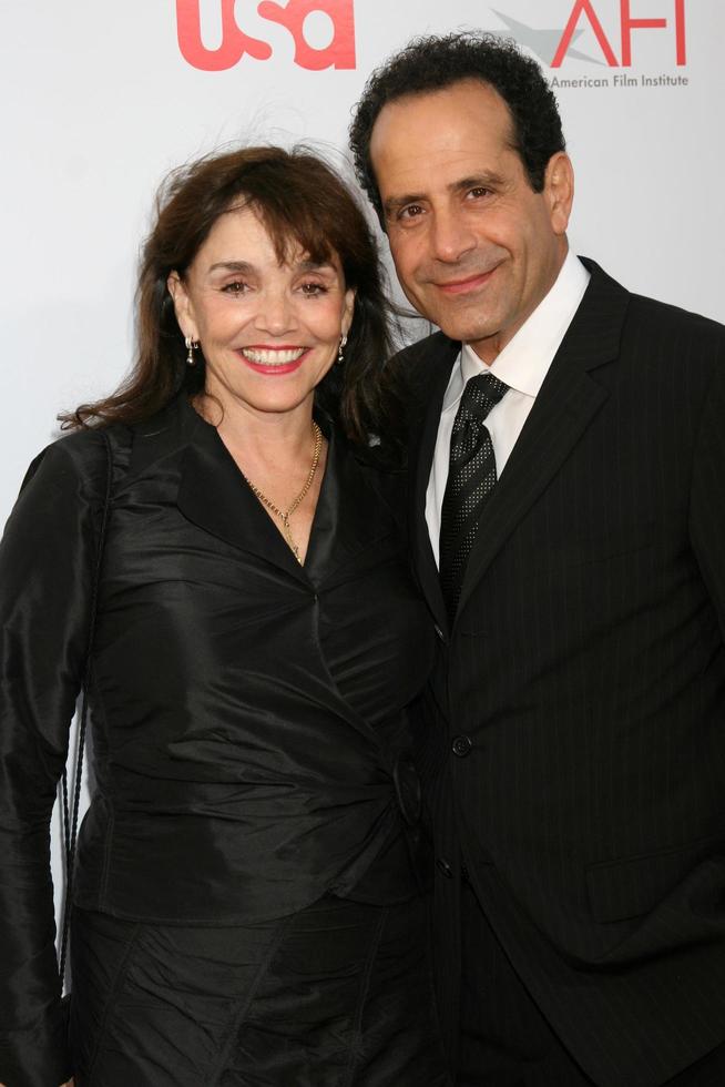 Brooke Adams and Tony Shalhoub arrive at the AFI Salute to Warren Beatty at the Kodak Theater in Los Angeles, CA June 12, 2008 photo