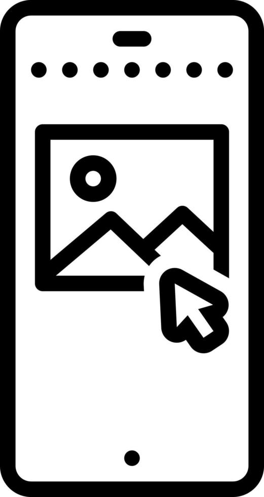 line icon for post vector