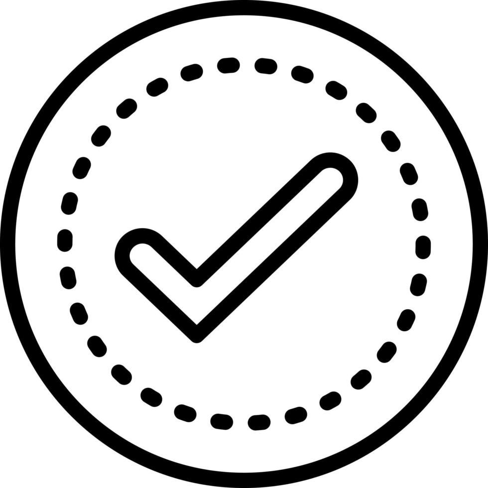 line icon for sure vector