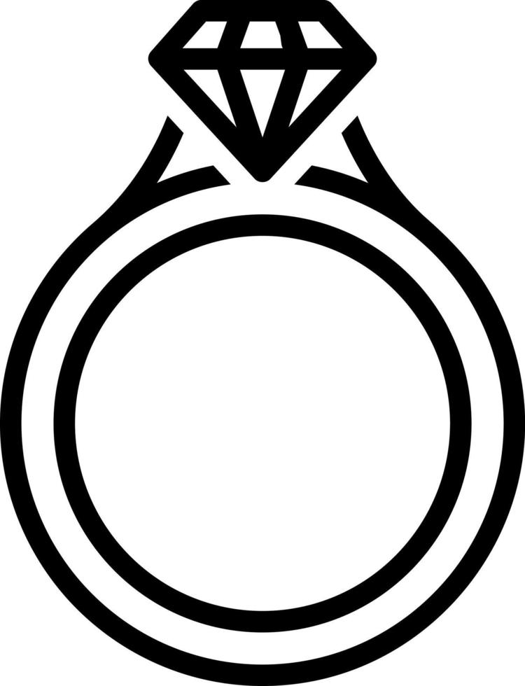 line icon for ring vector