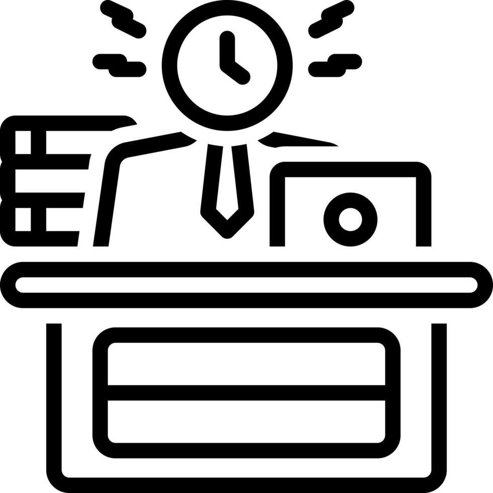 line icon for busy vector