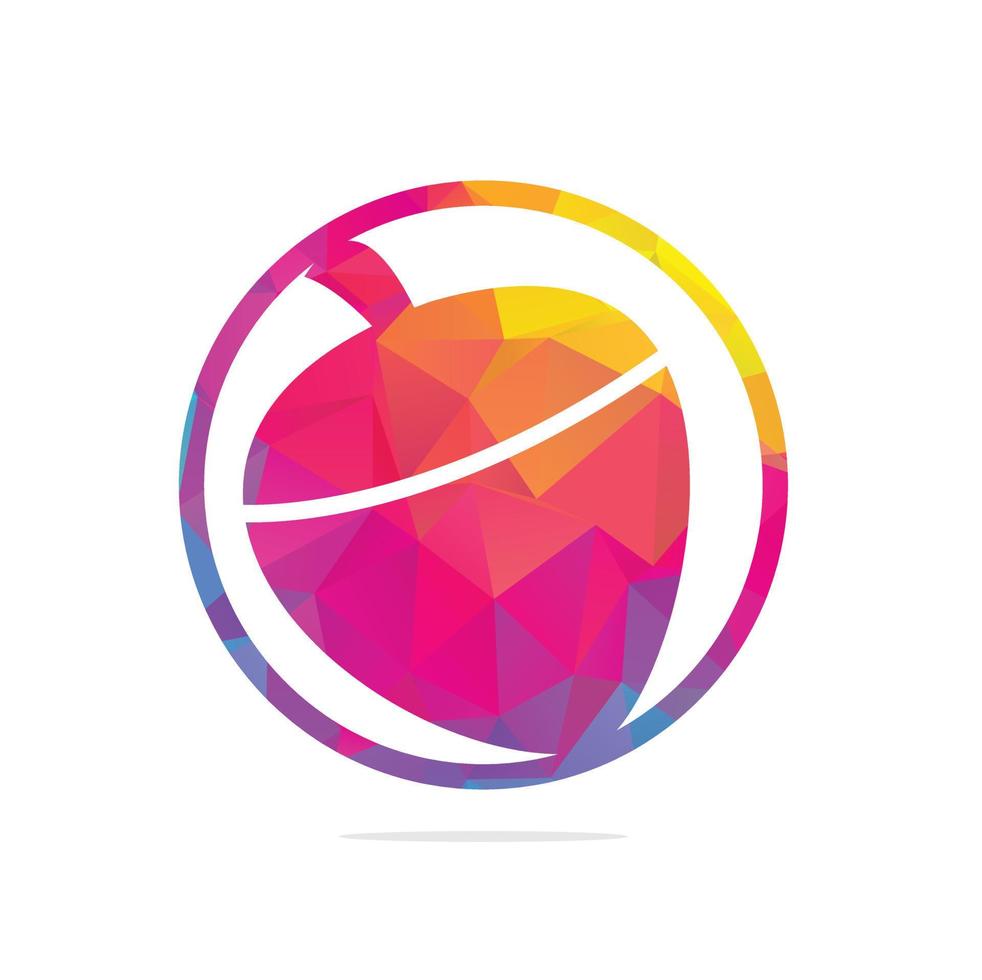 Acorn Concept Logo Design Template. Acorn logo illustration vector template.