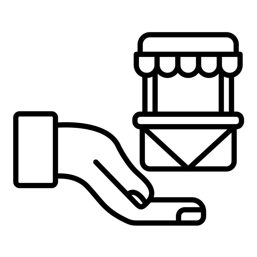 Locally Sourced Food Line Icon vector