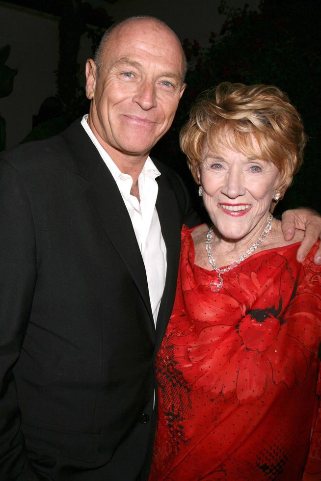 Corbin Bernsen and Jeanne Cooper at a private 80th Birthday party for Jeanne Cooper hosted by Lee Bell at her home in Beverly Hills, CA on October 23, 2008 photo