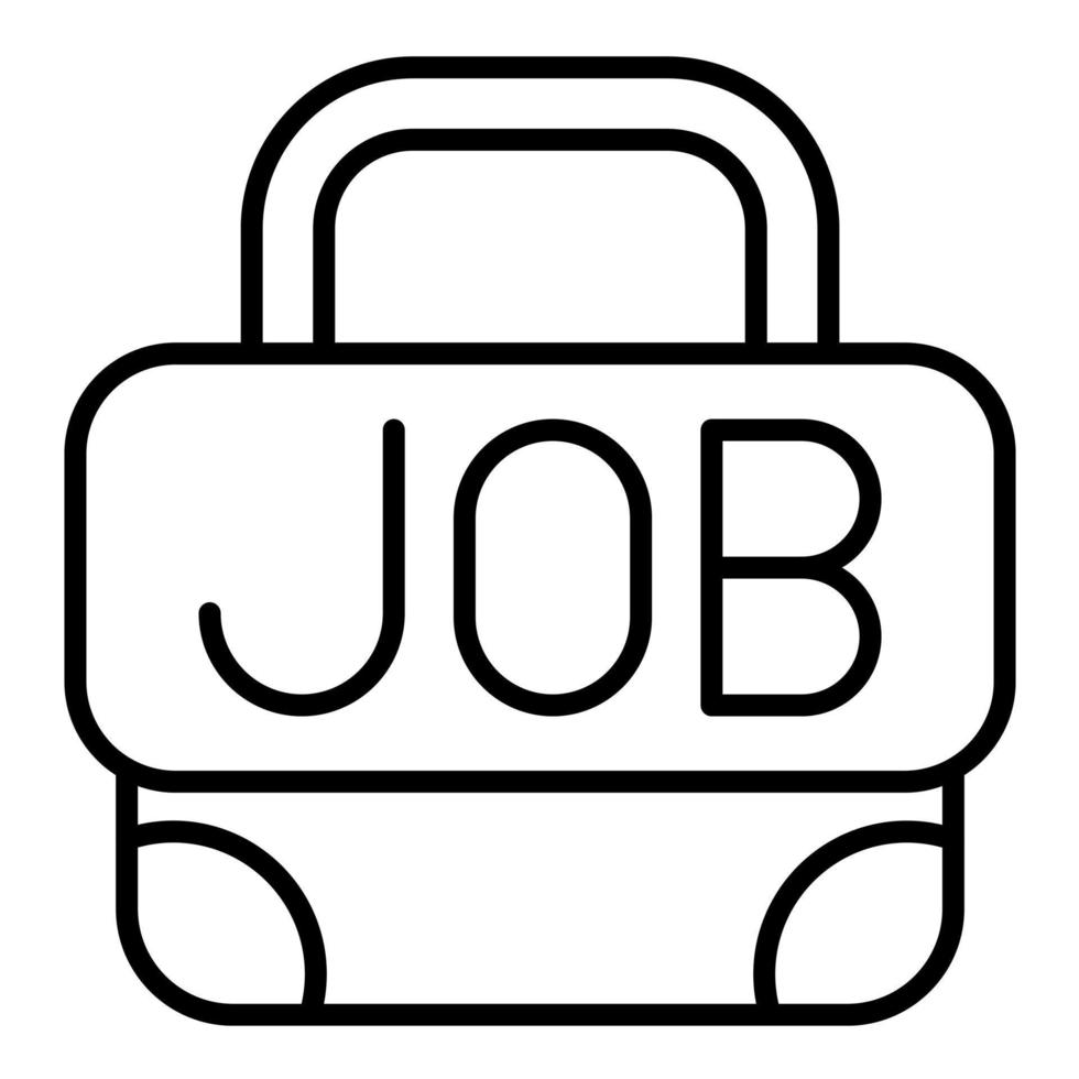 Job Line Icon vector