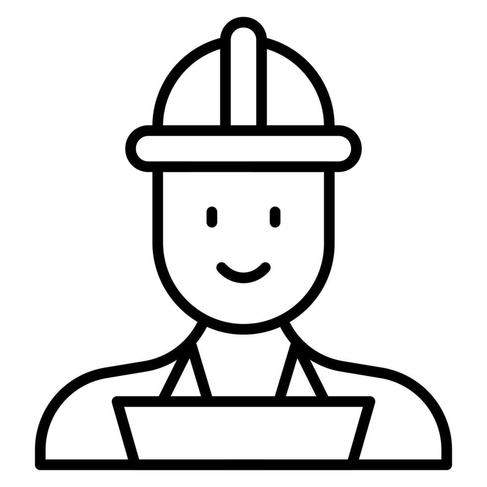 Qa Engineer Male Line Icon vector