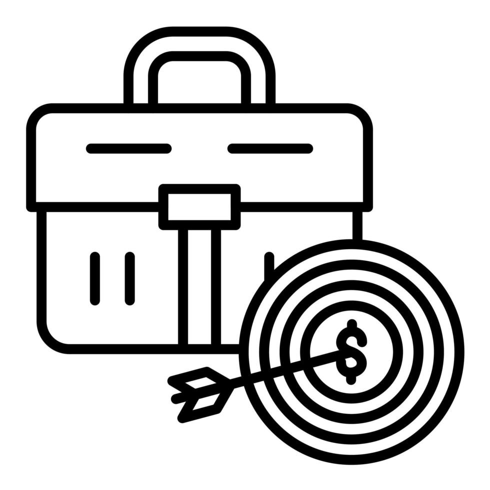 Business Goal Line Icon vector