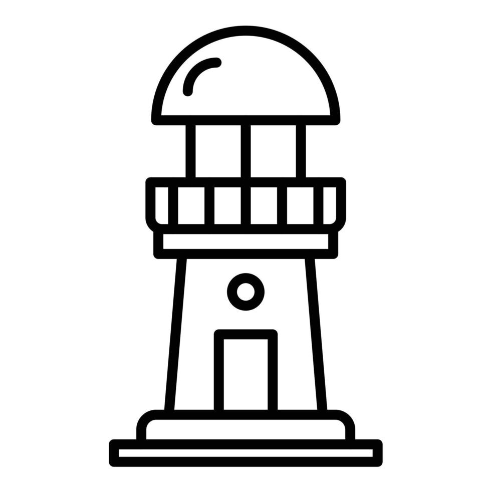 Lighthouse Line Icon vector