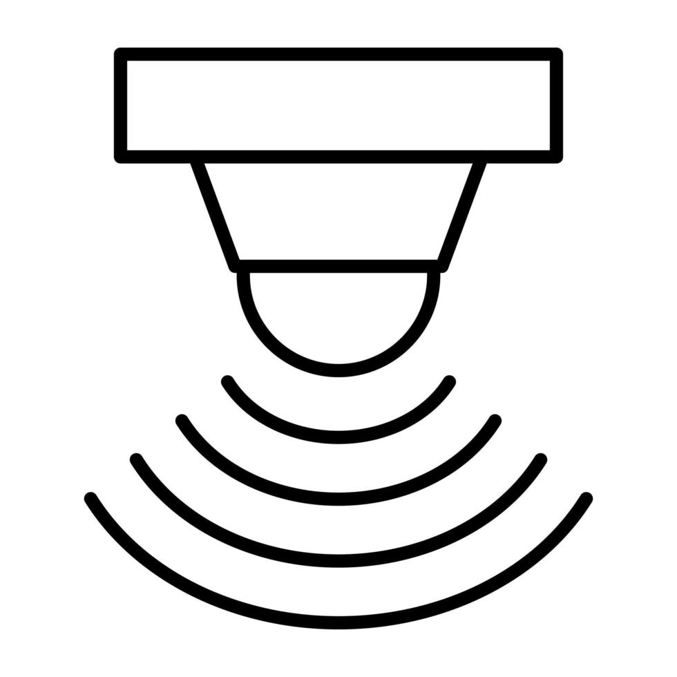 Motion Sensor Line Icon vector