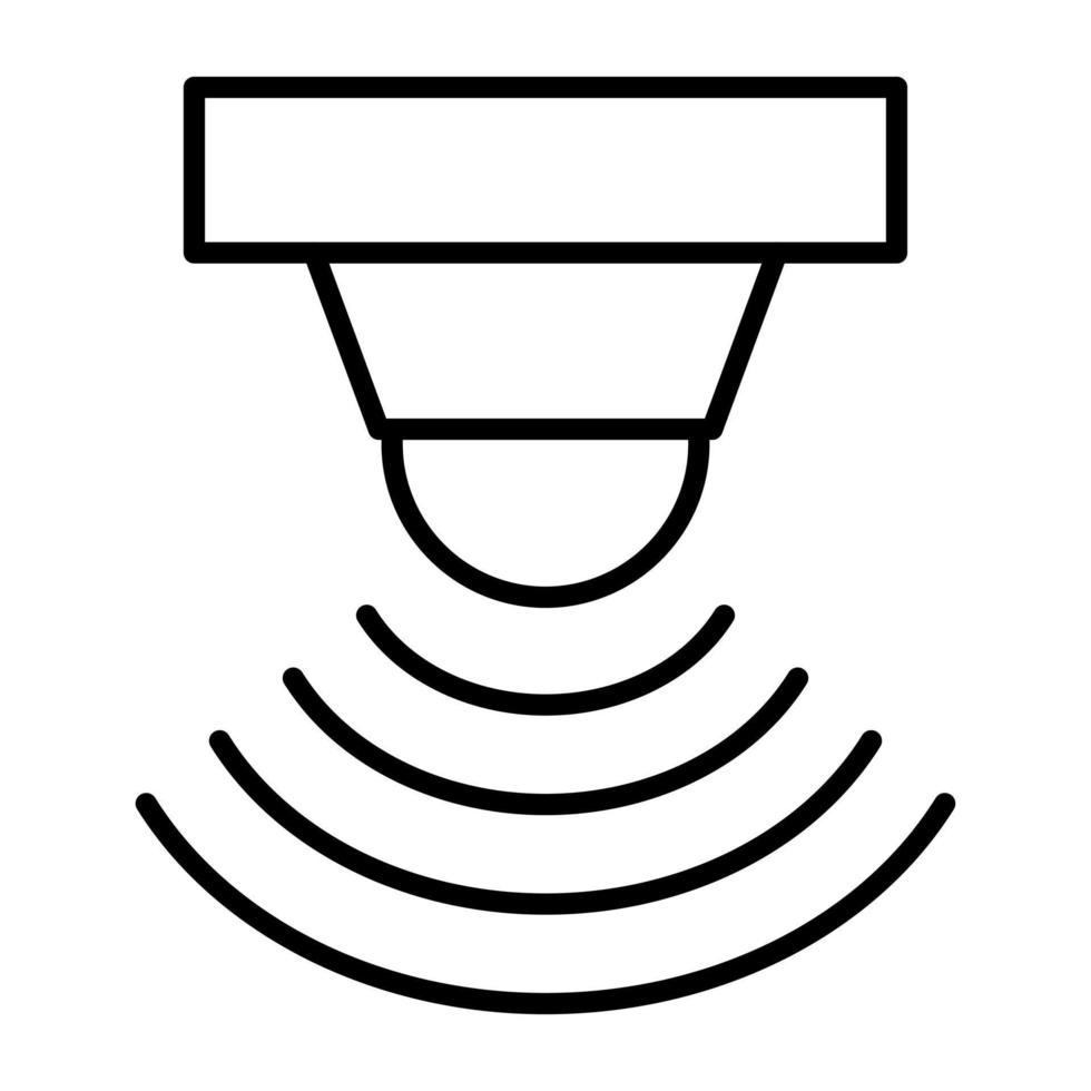 Motion Sensor Line Icon vector