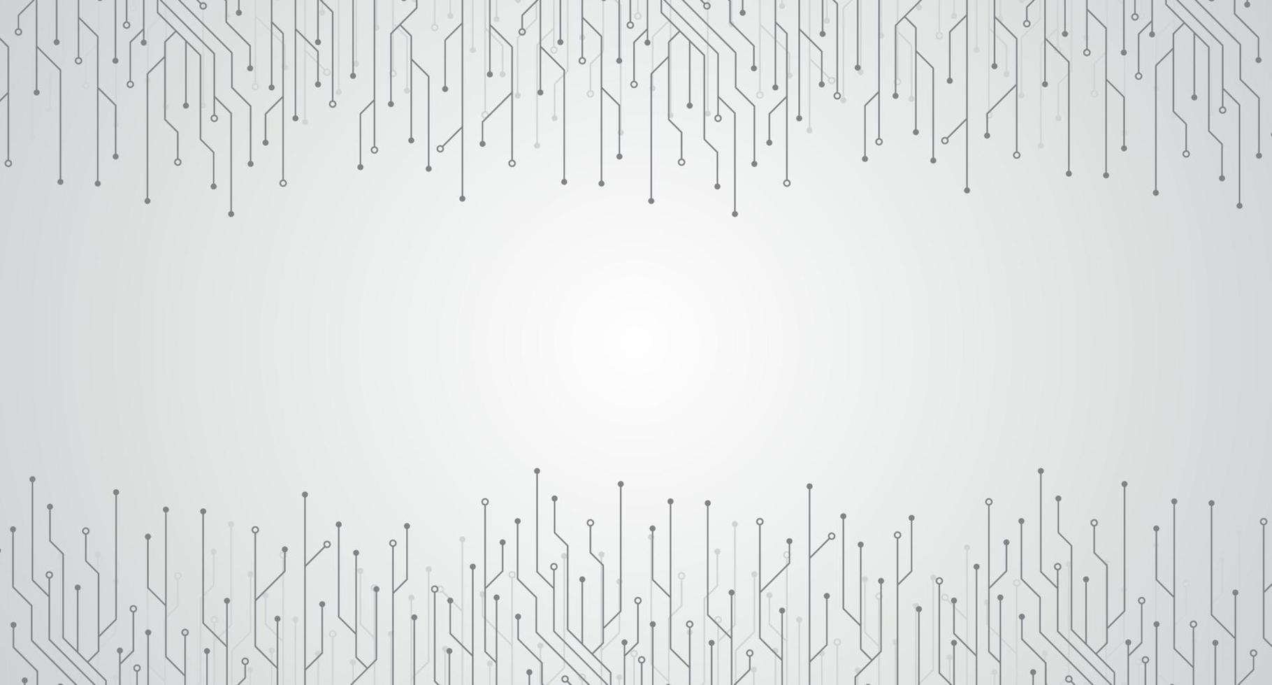 Circuit board electronics digital technology banner. Abstract technology background. Tech futuristic circuit board abstract banner. Vector illustration