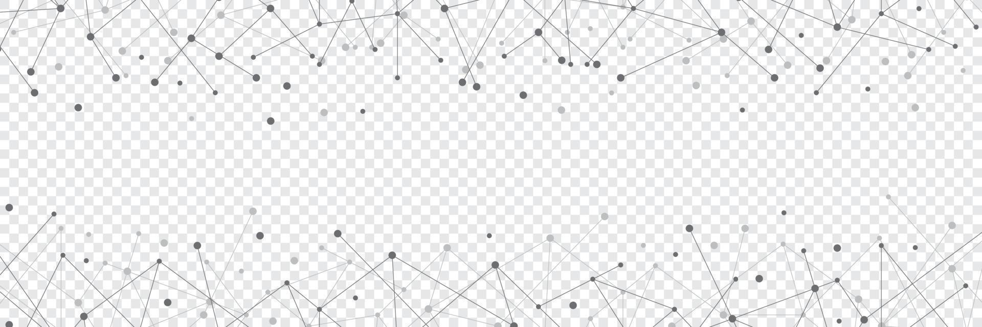 puntos geométricos de tecnología de red abstracta. imágenes prediseñadas de red. conectando puntos y líneas. conexión de red mundial. tecnología digital con fondo de plexo. ilustración vectorial vector