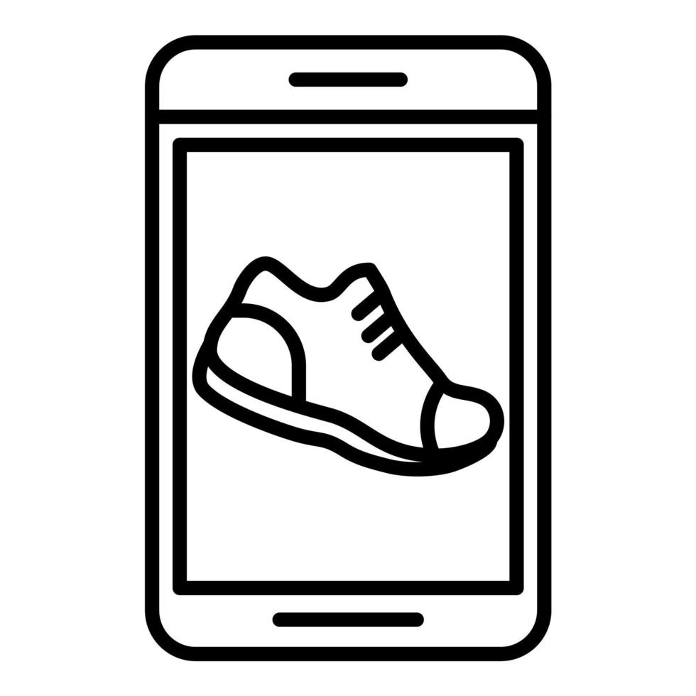 Exercise Shoes Line Icon vector