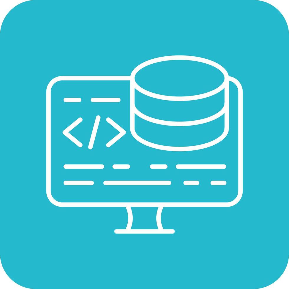 Backend Development Line Round Corner Background Icons 14690191 Vector ...