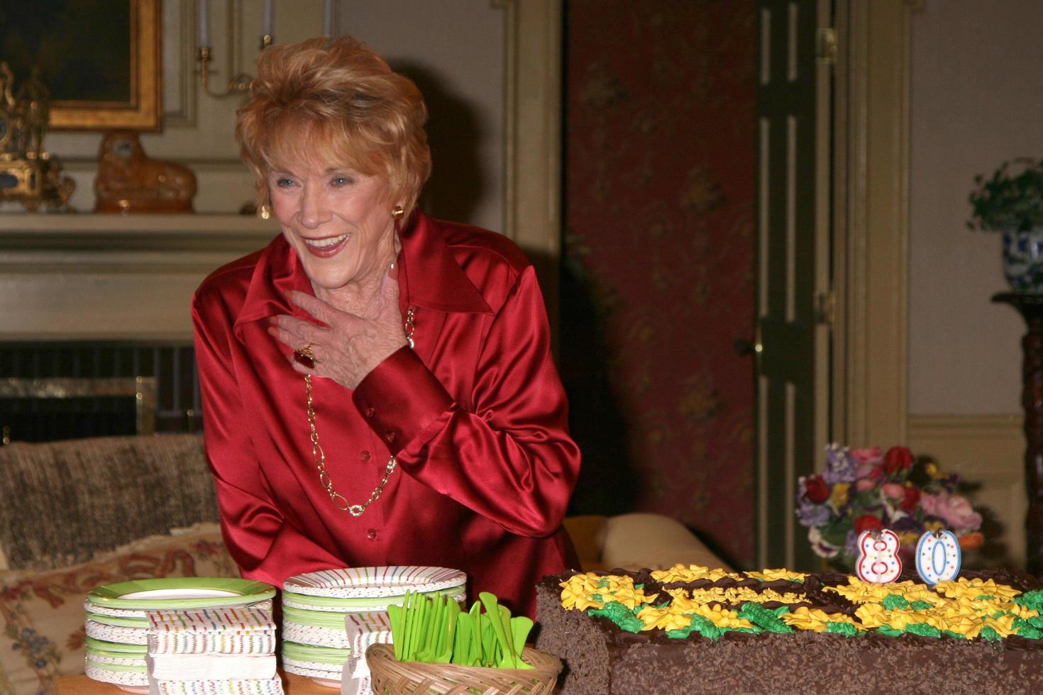 Jeanne Cooper on the set of THe Young and The Restless celebrating Jeanne Cooper s 80th Birthday in Los Angeles, CA on October 24, 2008 photo