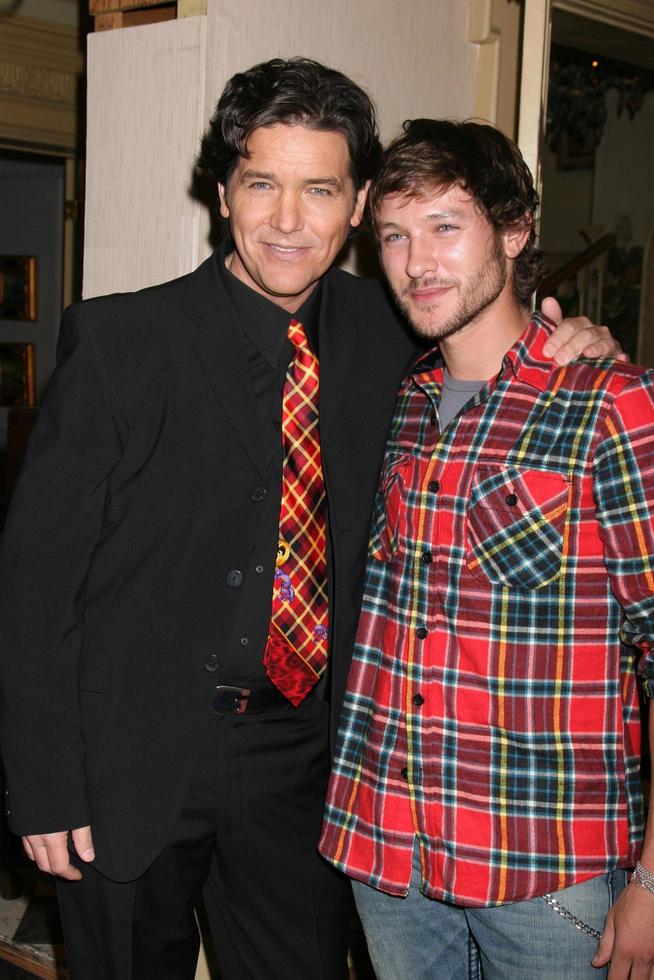 Michael Damian and Michael Graziadei on the set of THe Young and The Restless celebrating Jeanne Cooper s 80th Birthday in Los Angeles, CA on October 24, 2008 photo