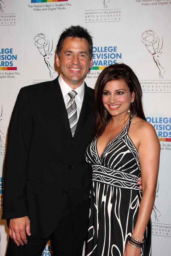 Tony Potts and Guest arriving at the 30th College Television Awards Gala at Culver Studios in Culver City, CA on March 21, 2009 photo