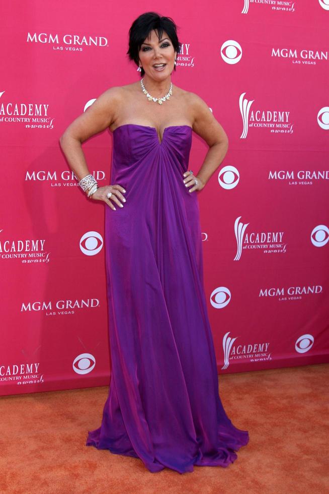 Kris Jenner arriving at the 44th Academy of Country Music Awards at the MGM Grand Arena in Las Vegas, NV on April 5, 2009 photo