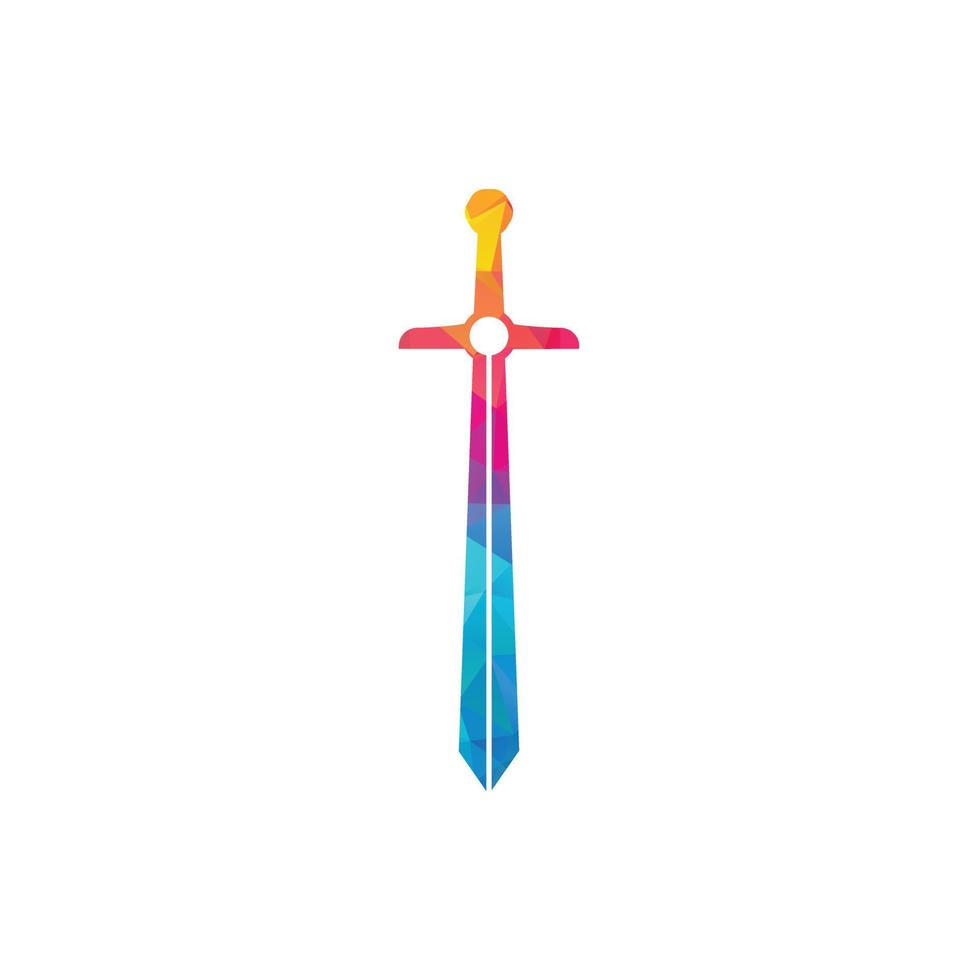 Sword icon vector illustration design logo, Sword logo