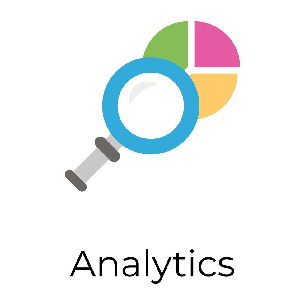 Trendy Data Analysis vector