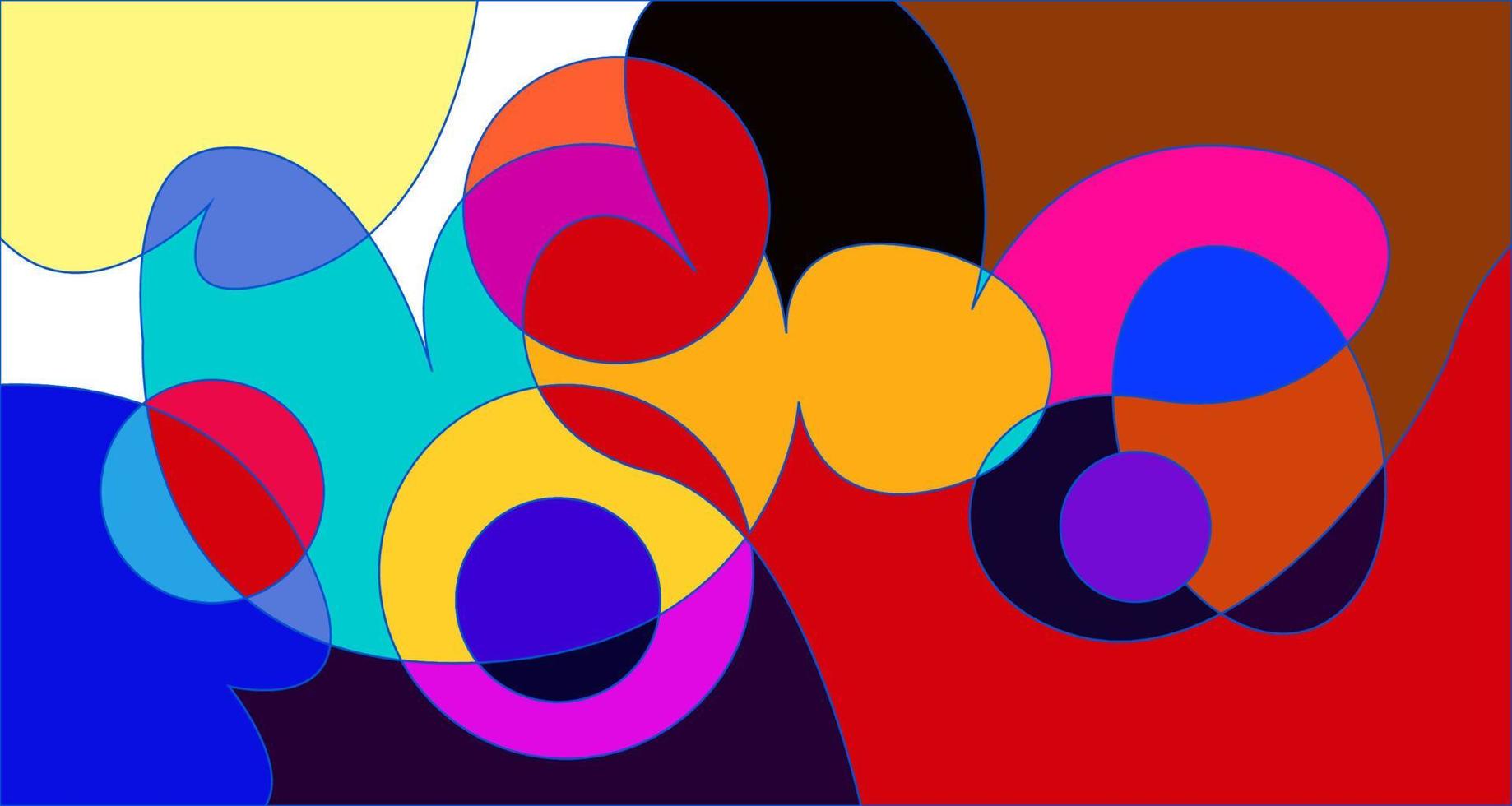 Vector colorful abstract psychedelic liquid and fluid background pattern