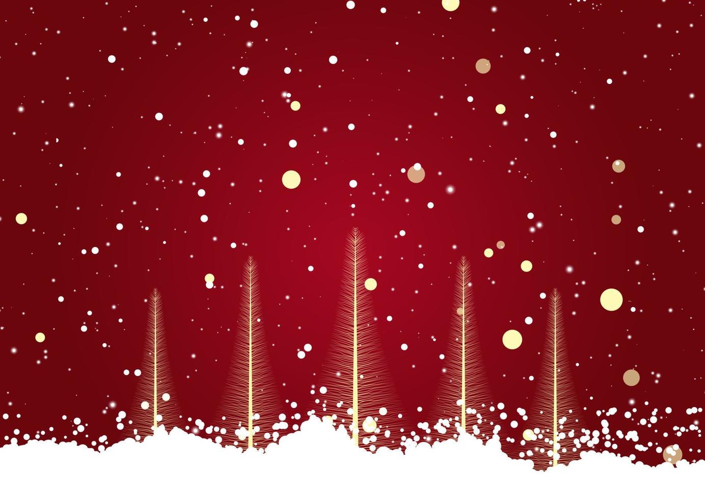 christmas tree background vector