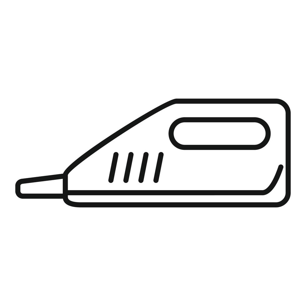 icono de limpiador de vapor portátil, estilo de esquema vector