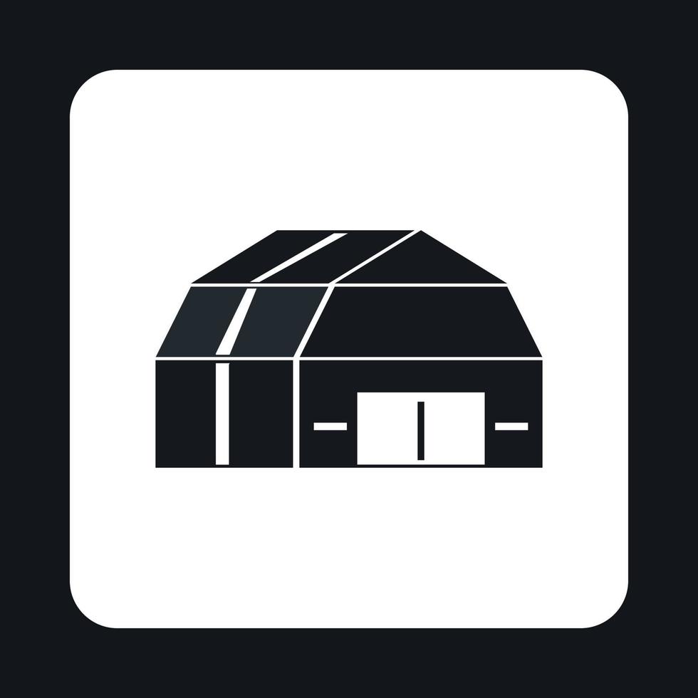 Barn icon in simple style vector