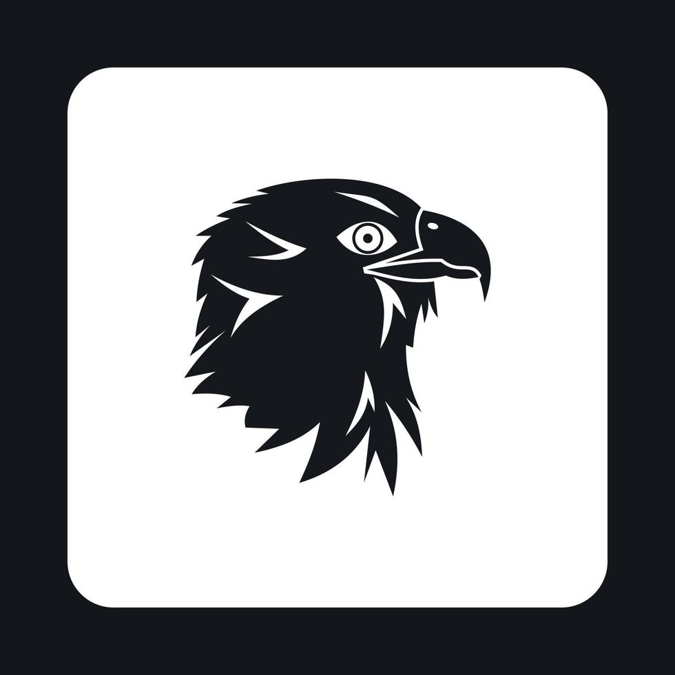 Eagle icon, simple style vector